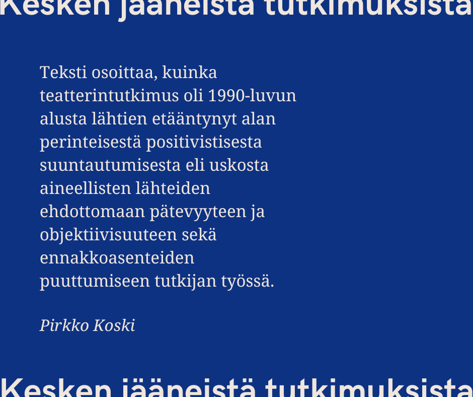 Teatteri ja kansallinen&nbsp;kriisi